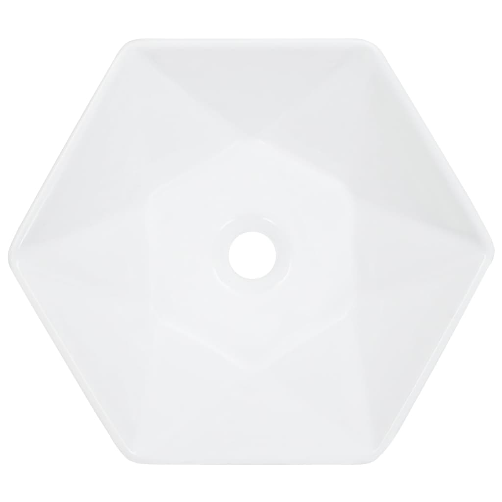 Vidaxl Washbasin 41x36.5x12 cm keramisk hvid