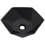 Vidaxl Washbasin 41x36.5x12 cm keramisk sort