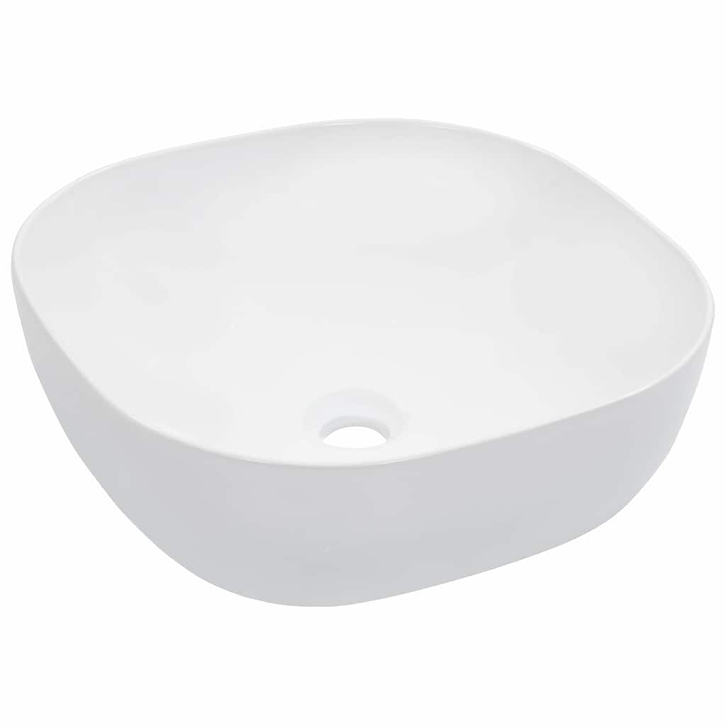 Vidaxl Washbasin 42.5x42.5x14,5 cm keramisk hvid