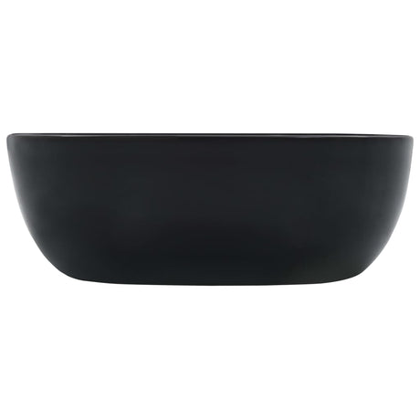 Vidaxl Washbasin 42.5x42.5x14.5 cm Keramisk sort