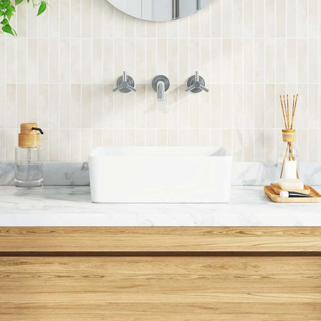 Vidaxl Washbasin 40x30x13 cm keramisk hvid