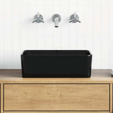 Vidaxl Washbasin 40x30x13 cm keramisk sort