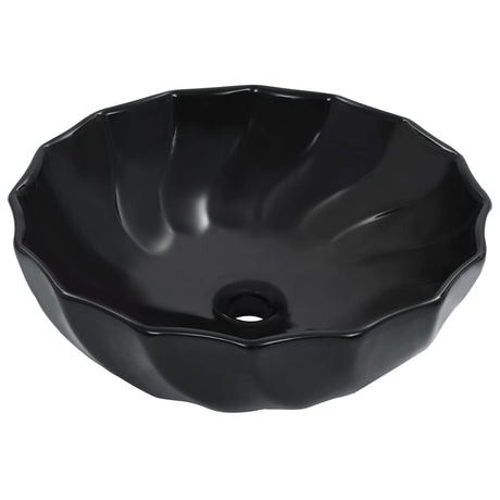 Vidaxl Washbasin 46x17 cm keramisk sort