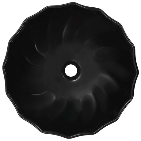 Vidaxl Washbasin 46x17 cm keramisk sort