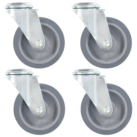 Vidaxl drejelige koder med bolthuller 4 stk 100 mm