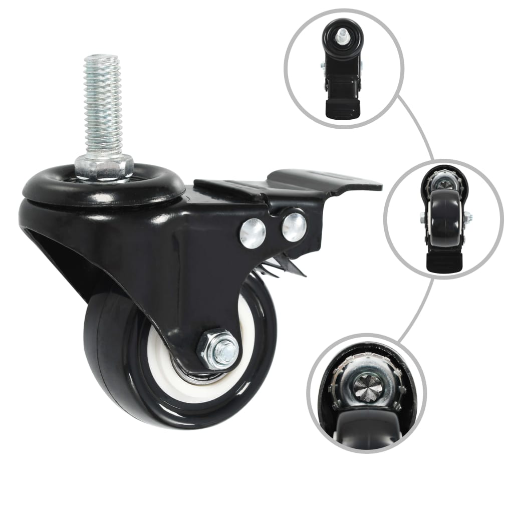 Vidaxx drejelige koder med bremser 4 stk 50 mm