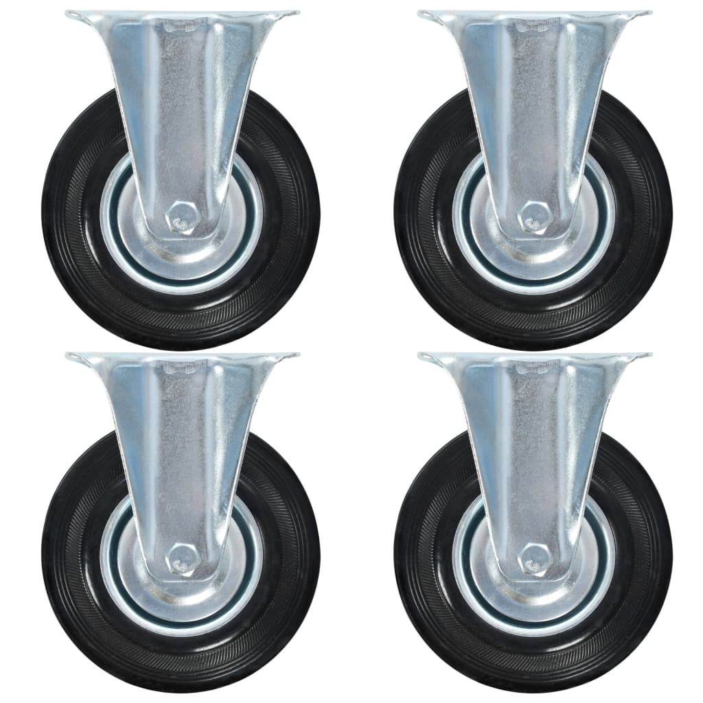 Vidaxx Faste hjul 4 stk 125 mm