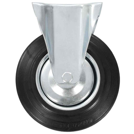 Vidaxl faste hjul 4 st 200 mm