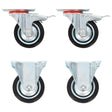 Vidaxl Wheels 4 stk 75 mm