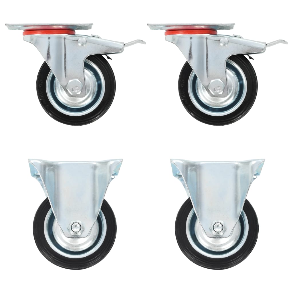 Vidaxl Wheels 4 stk 75 mm