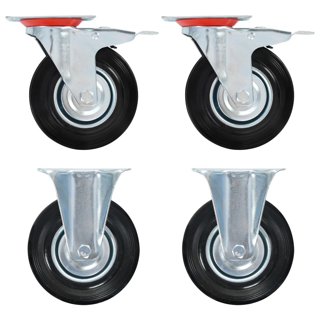 Vidaxl Wheels 4 stk 125 mm