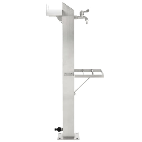 Vidaxl Garden Water Column Square 95 cm rustfrit stål