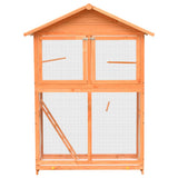 Vidaxl Vogelkooi 125.5x59.5x164 cm Solid fyrretræ og fyrretræ