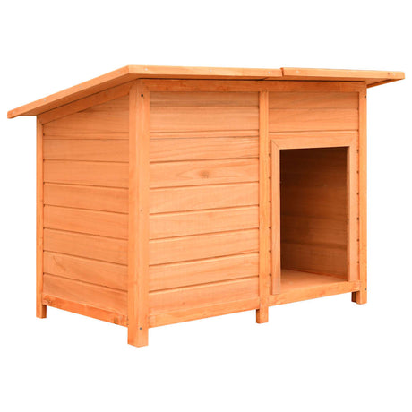 Vidaxl Dog loft 120x77x86 cm Solid fyrretræ og brandtræ