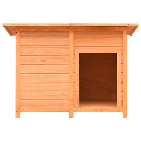 Vidaxl Dog loft 120x77x86 cm Solid fyrretræ og brandtræ