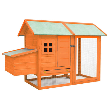 Vidaxl Chicken Coop 170x81x110 cm Solid Pine and Pinewood