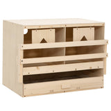 Vidaxl Chicken Shelter 2 Rum 63x40x45 cm Solid fyrretræ