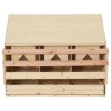 Vidaxl Chicken Shelter 3 Rum 72x33x54 cm Solid fyrretræ