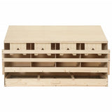 Vidaxl Chicken Shelter 4 Rum 106x40x59 cm Solid fyrretræ