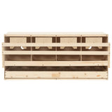 Vidaxl Chicken Shelter 4 Rum 106x40x45 cm Solid fyrretræ
