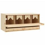 Vidaxl Chicken Shelter 4 Rum 106x40x45 cm Solid fyrretræ