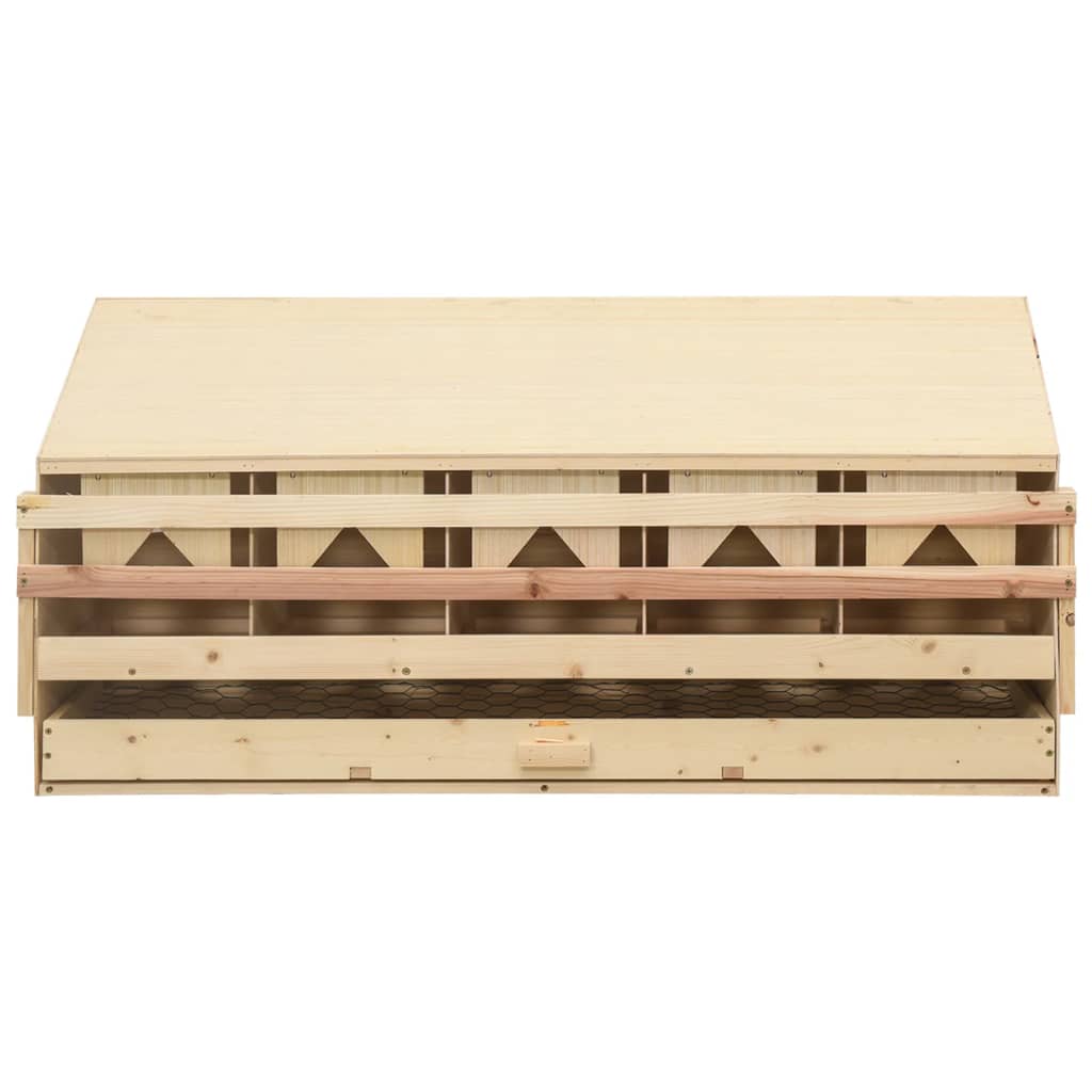 Vidaxl Chicken Shelter 5 Rum 117x33x54 cm Solid fyrretræ