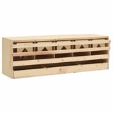 Vidaxl Chicken Shelter 5 Rum 117x33x38 cm Solid fyrretræ