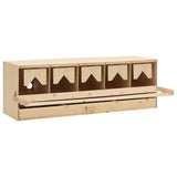 Vidaxl Chicken Shelter 5 Rum 117x33x38 cm Solid fyrretræ