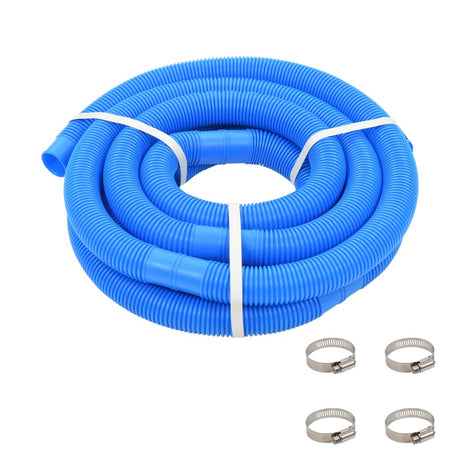 Vidaxl Swimming Pool Slang med klemmer 38 mm 6 m blå