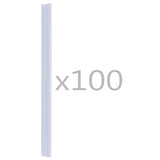Vidaxl 100 St Fence Strip Clamps PVC Gennemsigtig