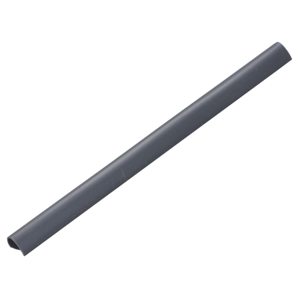 Vidaxl 100 St Fence Strip Clamps PVC Anthracite