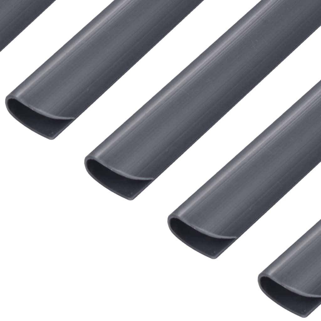 Vidaxl 100 St Fence Strip Clamps PVC Anthracite