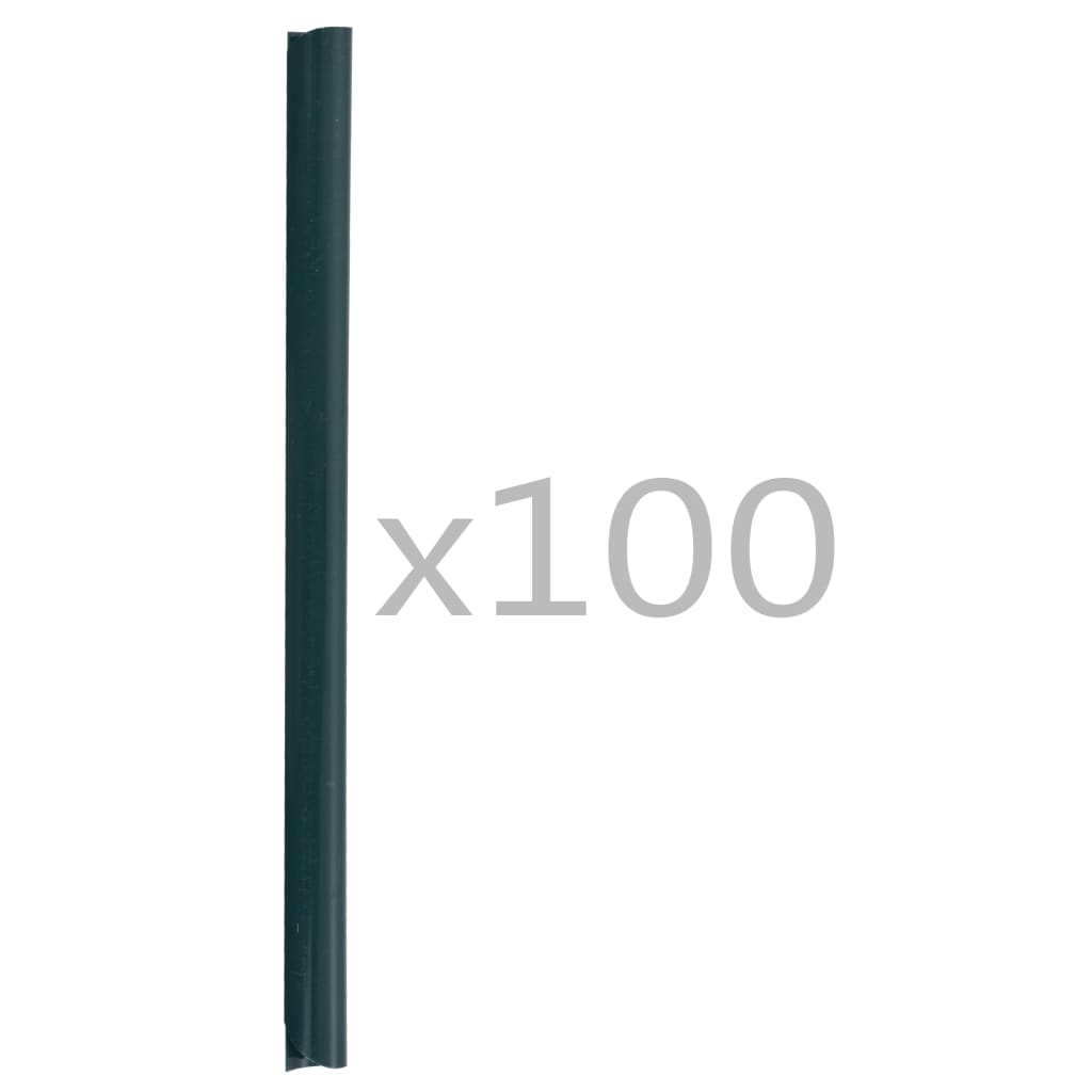 Vidaxl 100 St Fence Strip Clamps PVC Green