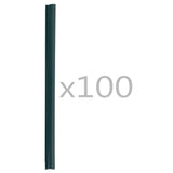 Vidaxl 100 St Fence Strip Clamps PVC Green