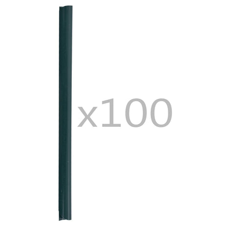 Vidaxl 100 St Fence Strip Clamps PVC Green