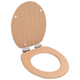 Vidaxl toiletstol med blødt tæt låg bambus MDF