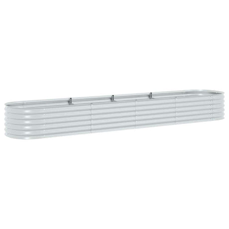 Vidaxx plantekasse hævet 400x80x44 cm galvaniseret stål sølv