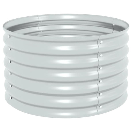 Vidaxl planter indsat 80x80x44 cm galvaniseret stålsølv
