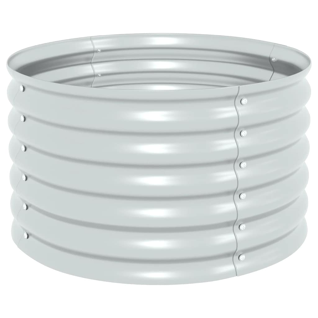 Vidaxl planter indsat 80x80x44 cm galvaniseret stålsølv