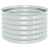 Vidaxl planter indsat 80x80x44 cm galvaniseret stålsølv