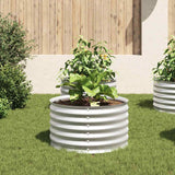 Vidaxl planter indsat 80x80x44 cm galvaniseret stålsølv