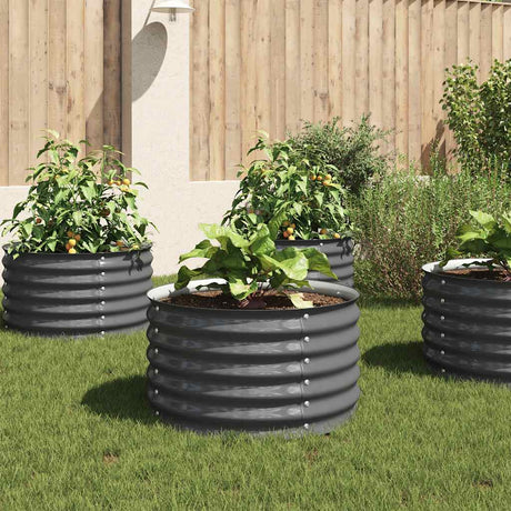 Vidaxx planter hævet 80x80x44 cm galvaniseret stålgrå