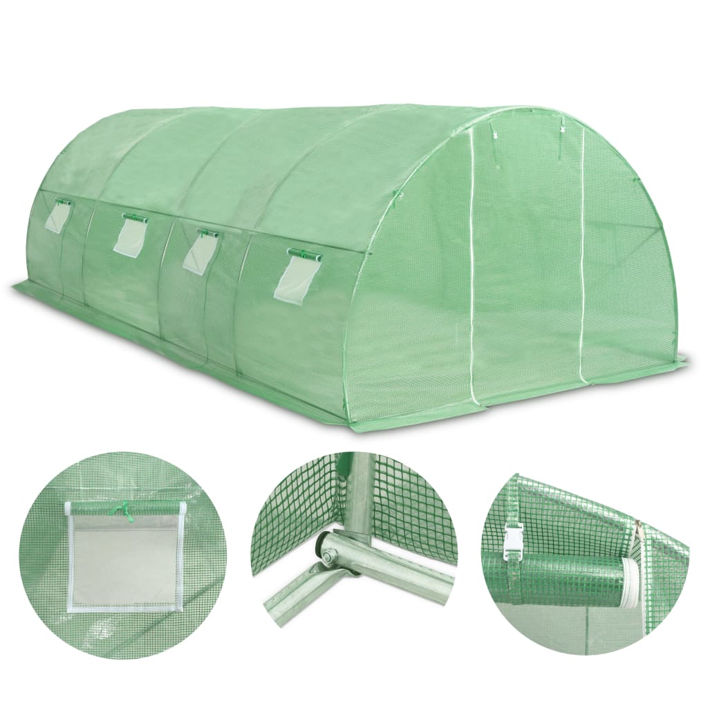 Vidaxl drivhus 18 m² 600x300x200 cm
