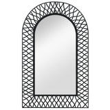 Vidaxl Garden Wall Mirror Bent 50x80 cm sort