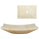 Vidaxl Sink 50x35x12 cm Marmer Cream