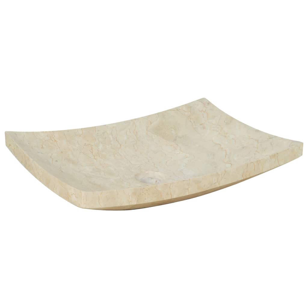 Vidaxl Sink 50x35x12 cm Marmer Cream