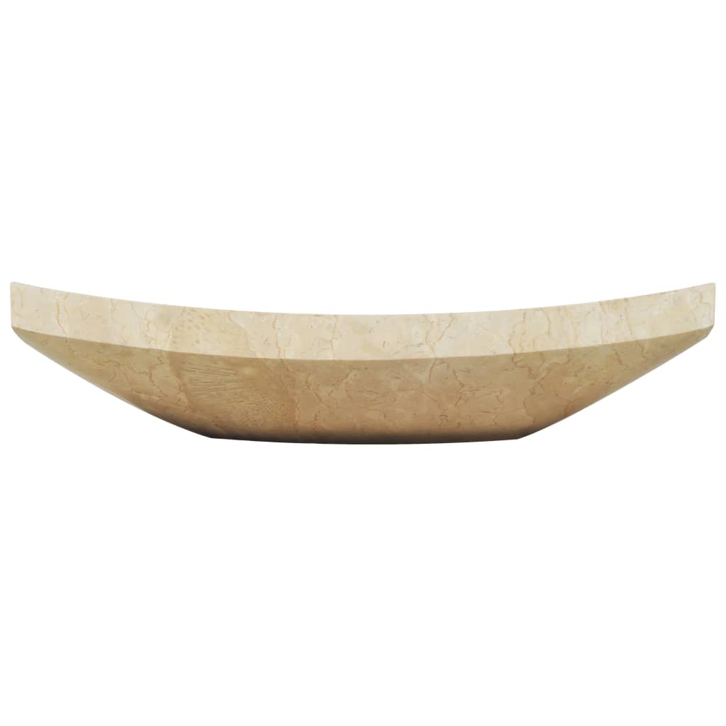 Vidaxl Sink 50x35x12 cm Marmer Cream