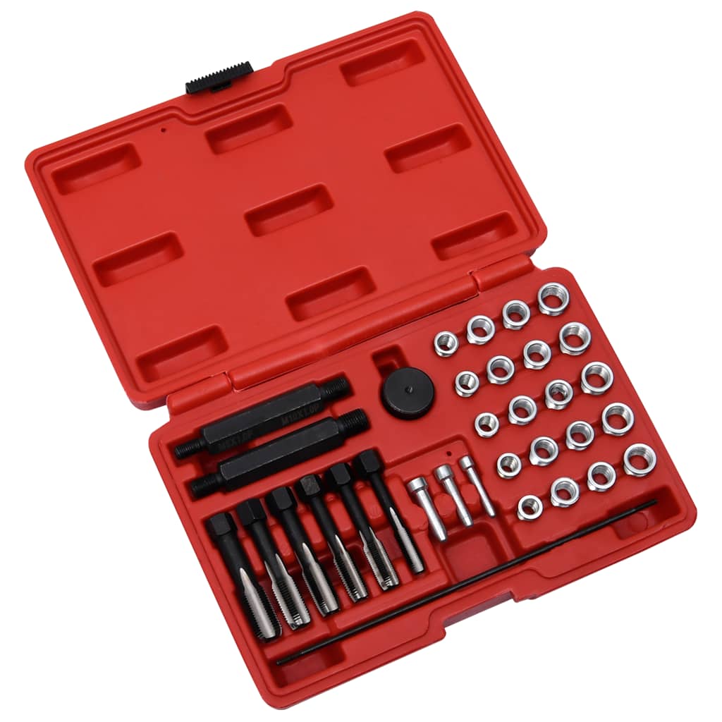 Vidaxl 33-delt Glowa Plug kastreparationssæt M8 M10 M12