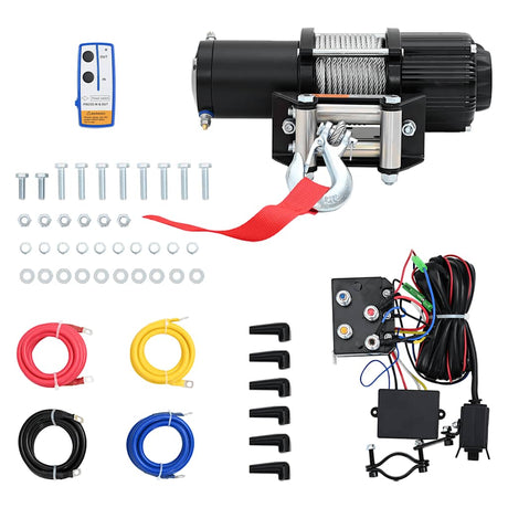 Vidaxl Lier Electric 12 V 4.500 lbs 2.040 kg med fjernbetjening