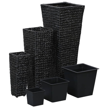 Vidaxl Planters hævet 3 st Waterhyacint sort